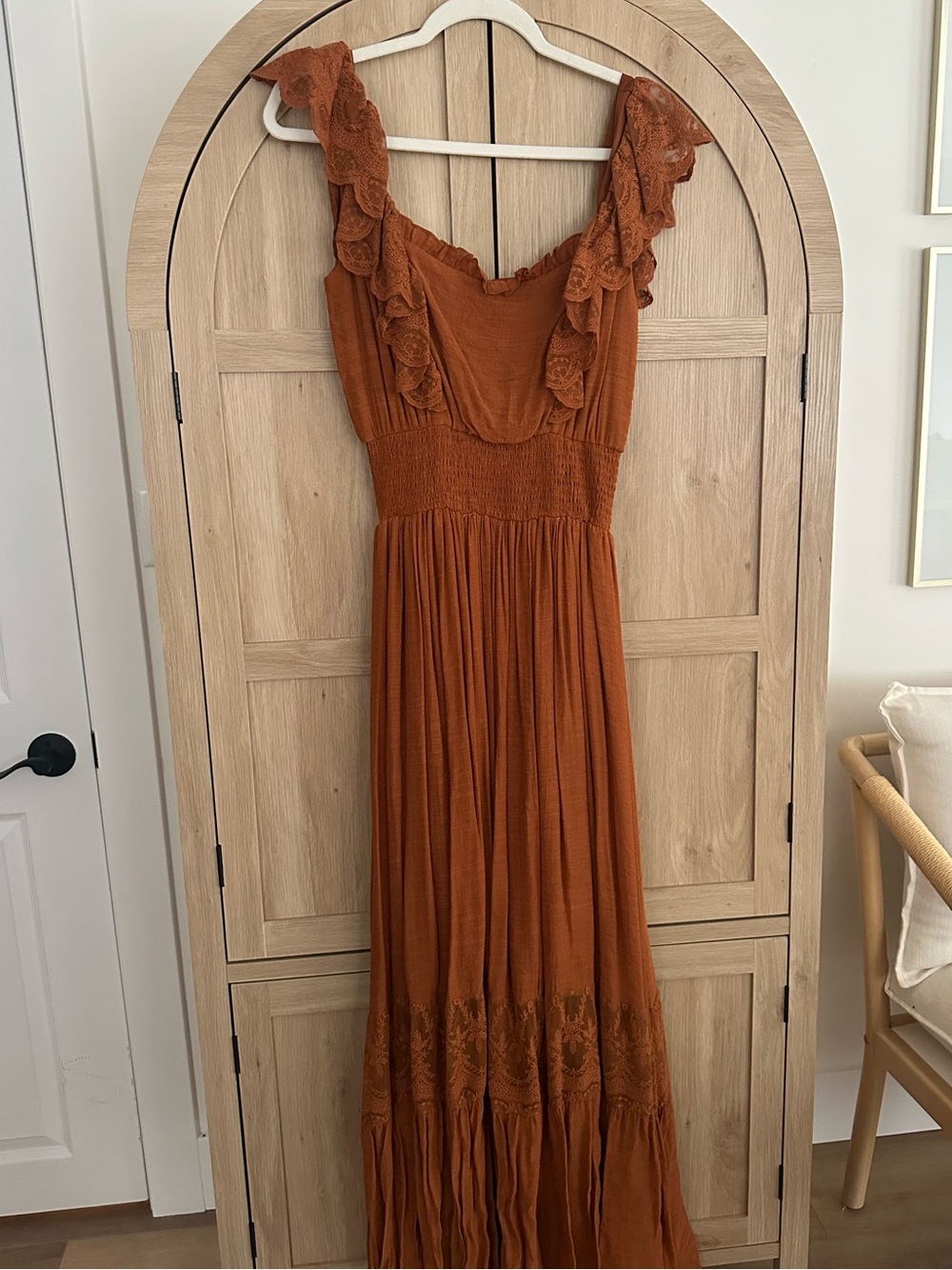 Joyfolie Maxi Dress in Rust - Picture 4 of 5